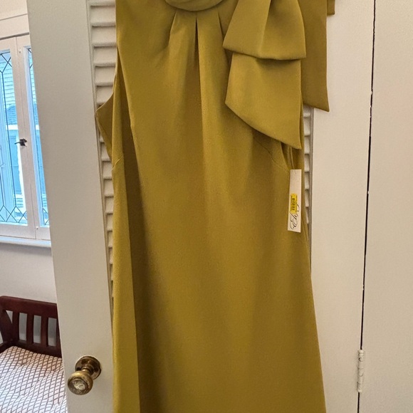 ElizaJ yellow/green beautiful new dress with Bow - Picture 2 of 7